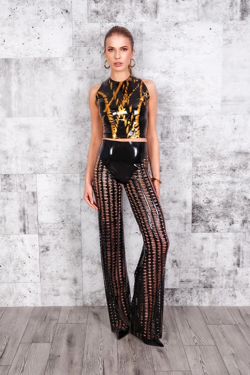 latex pants EURYDOME by FOCH