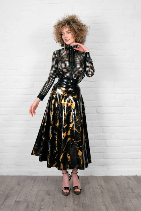 latex skirt TEBE by FOCH