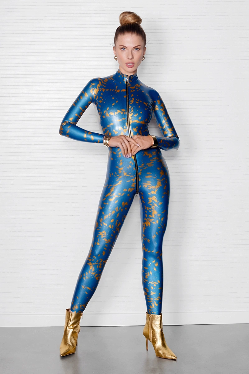 LAZURIA handmade latex jumpsuit by FOCH | photo nr 3