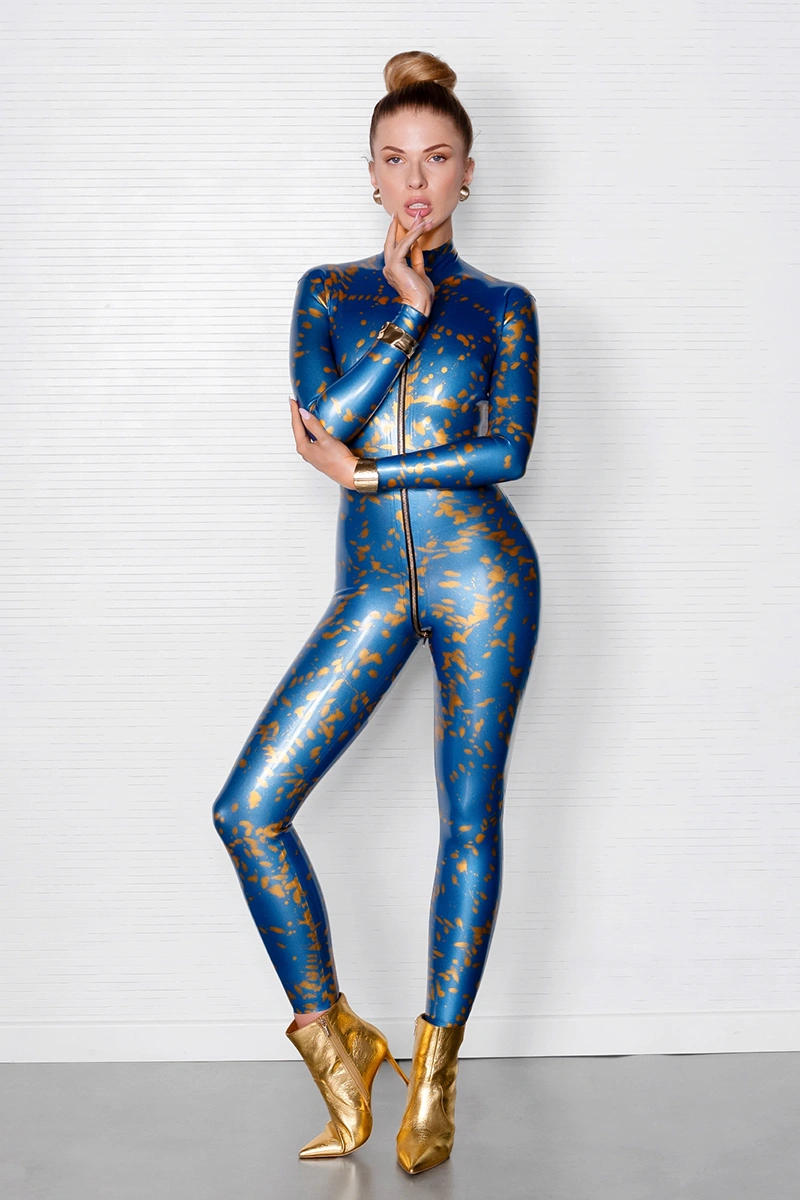 LAZURIA handmade latex jumpsuit by FOCH | photo nr 4