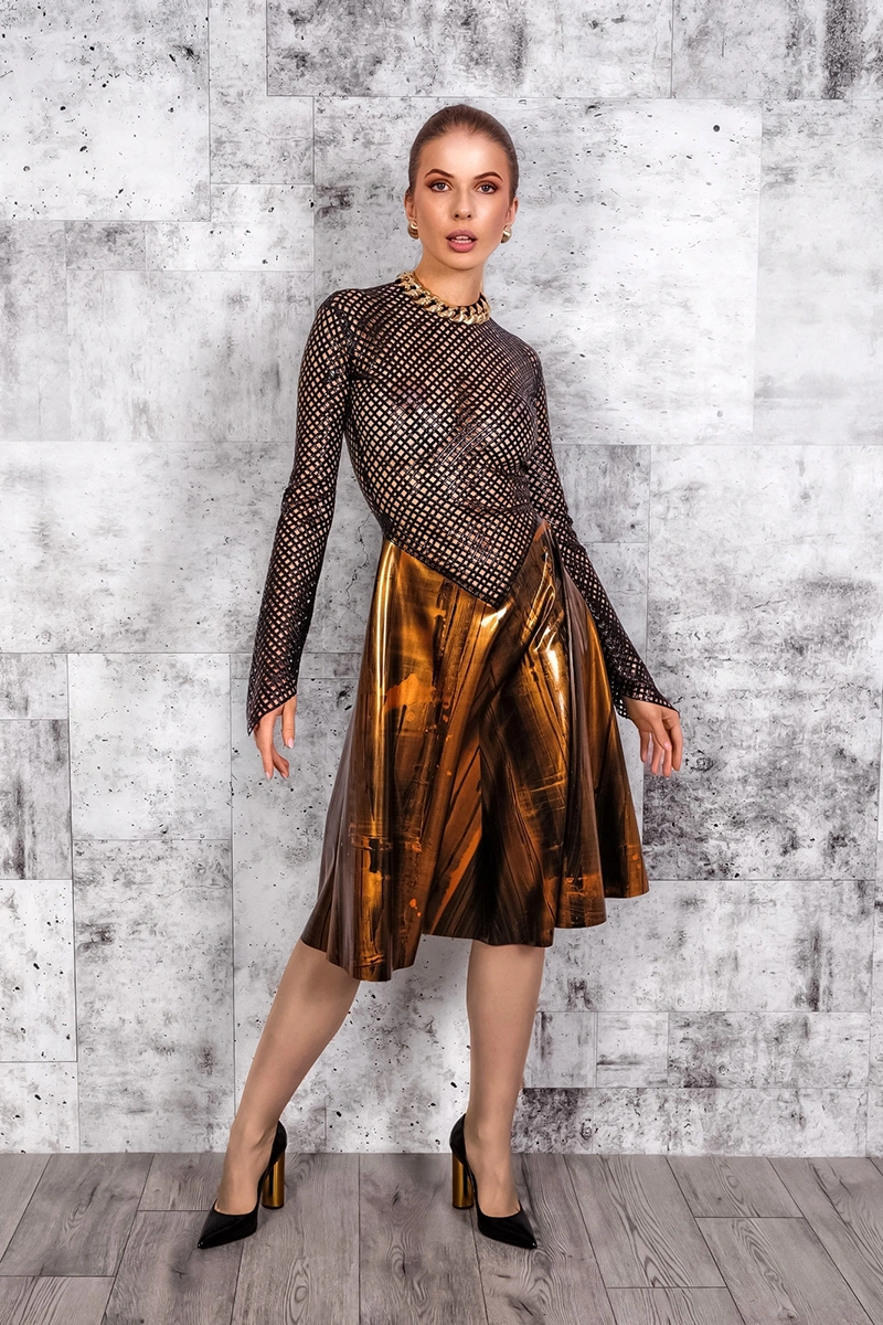 ANANKE handmade latex dress by FOCH | photo nr 2