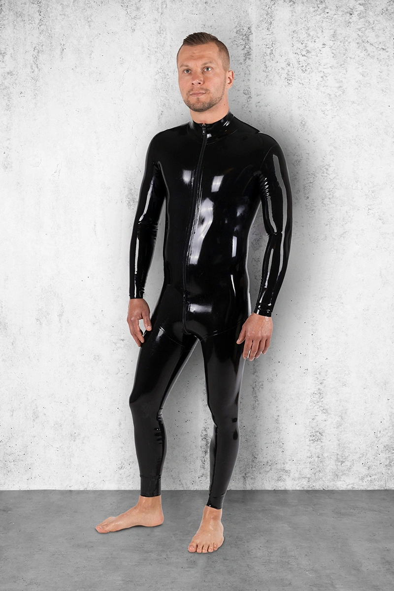 CARBON handmade latex catsuit by FOCH | photo nr 2