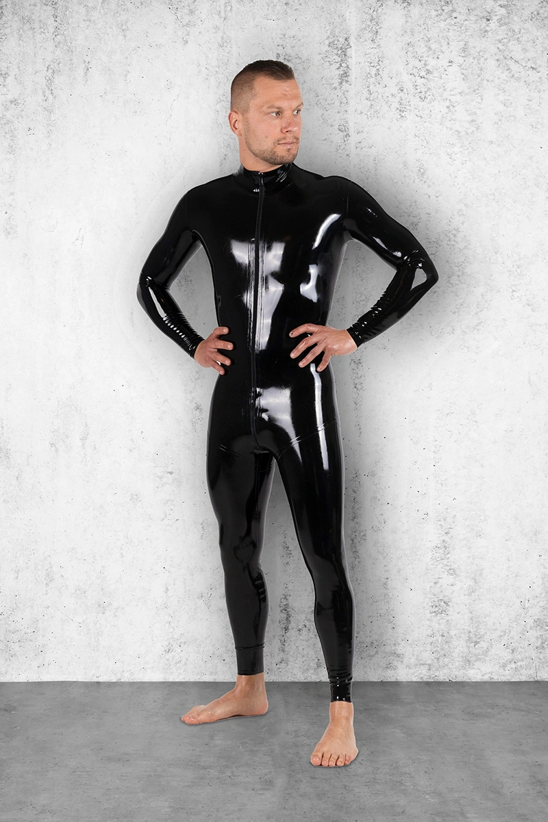 CARBON handmade latex catsuit by FOCH | photo nr 7
