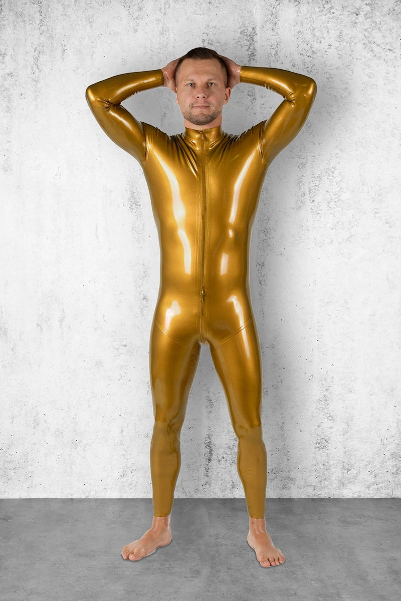 GOLD handmade latex catsuit by FOCH | photo nr 2