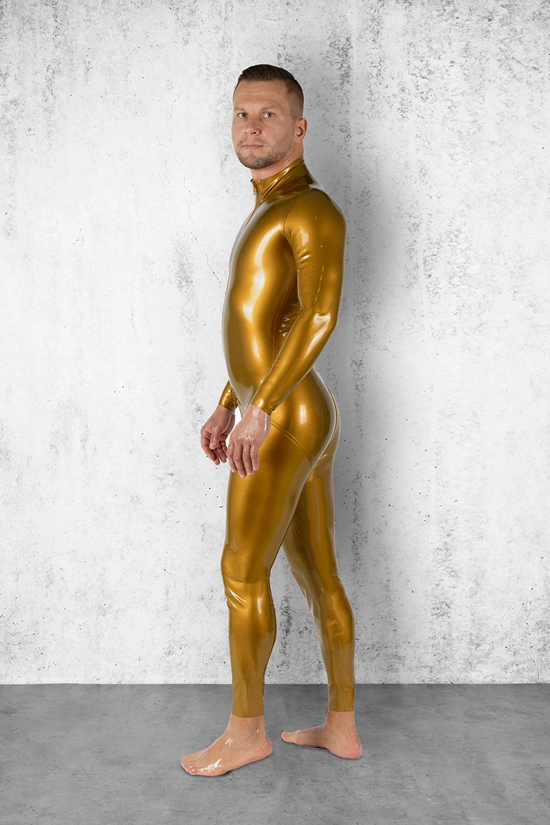 GOLD handmade latex catsuit by FOCH | photo nr 5