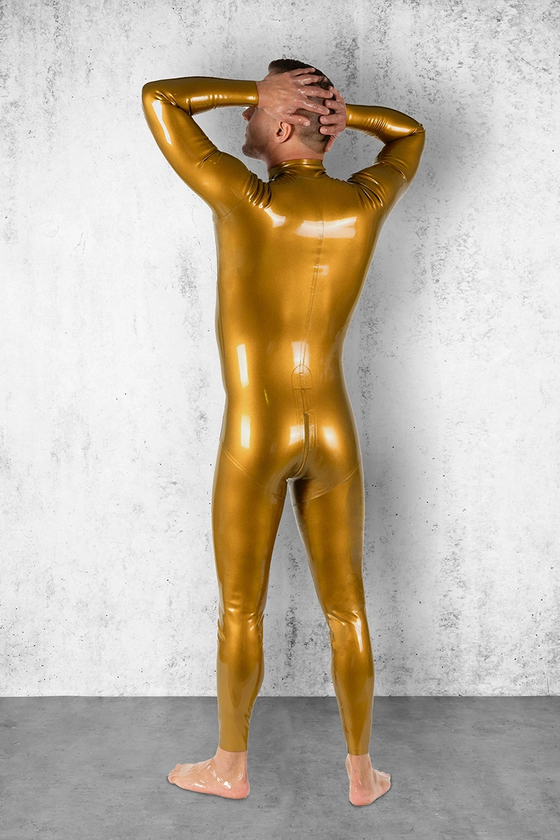 GOLD handmade latex catsuit by FOCH | photo nr 6