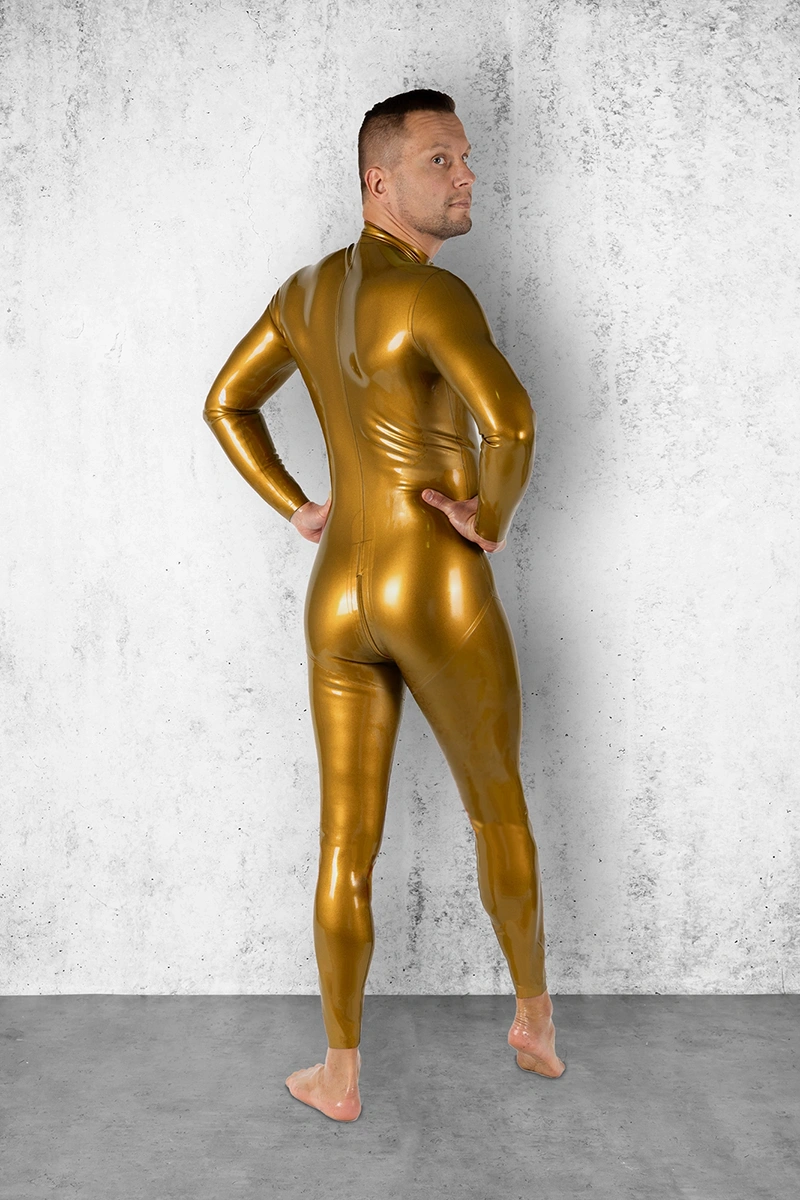 GOLD handmade latex catsuit by FOCH | photo nr 7