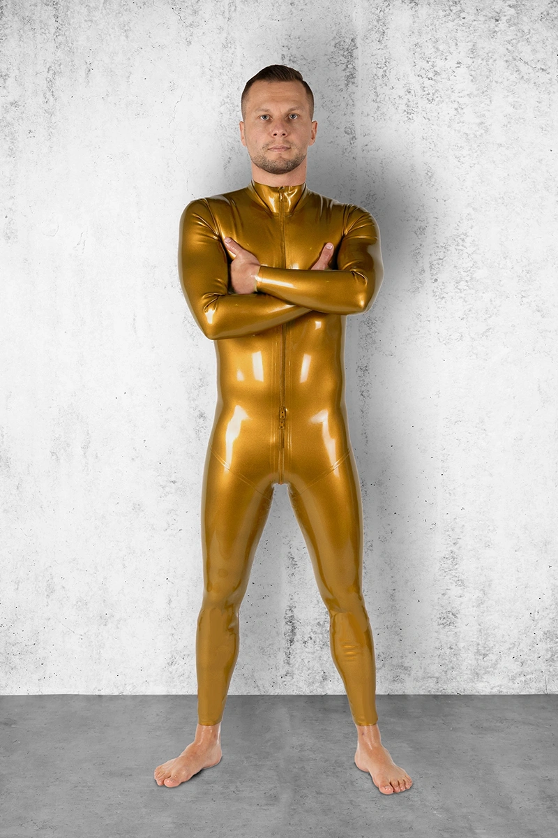 GOLD handmade latex catsuit by FOCH | photo nr 8
